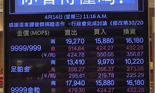 澳门金价哪里便宜_价哪里便宜点